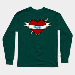 Traditional, Retro tattoo inspired Design That You Can Personalize Long Sleeve T-Shirt